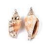 Natural Conch Shell Big Pendants SSHEL-N038-26-1