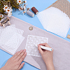 18Pcs PET Embroidery Template DIY-ME0003-65-3