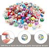  120Pcs 4 Style Resin & Acrylic European Beads OPDL-NB0001-15-4