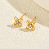 Stainless Steel Stud Earrings WE4246-1