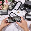 Clear Window Iron Storage Boxes for Jewelry & Small Items CON-WH0085-256-3