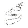 Non-Tarnish 304 Stainless Steel Ball Chain Necklace LS-NJEW-D045-03P-1