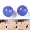 Natural Blue Agate No Hole Sphere Beads G-K353-04A-30-3