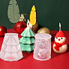 2Pcs 2 Style Christmas Candle Silicone Statue Molds CAND-FH0001-03-5