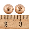 304 Stainless Steel Bead Cap Pendant Bails STAS-G224-24RG-09-3