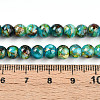 Drawbench & Baking Painted Glass Beads Strands DGLA-N003-6mm-B08-5