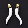 Rack Plating Brass Enamel Charms KK-C008-19G-03-1