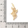 Brass Micro Pave Clear Cubic Zirconia Pendants KK-M294-27G-3