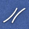 Brass Texture Curved Tube Beads KK-H250-01B-S-2