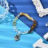 Natural Gemstone Chip Beaded Stretch Bracelets BJEW-JB11193-02-2