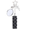 1Pc Oval Alloy & 667 Stainless Steel Macrame Pouch Pendant Decorations HJEW-CP0001-49B-7