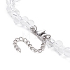 Glass Teardrop Beaded Necklaces NJEW-JN04273-02-4