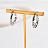 304 Stainless Steel Twisted Hoop Earrings for Women XW8366-2-2