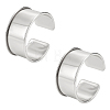 2Pcs Alloy Grooved Bangles FIND-UN0015-98B-1