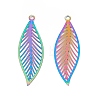 201 Stainless Steel Pendants X-STAS-B038-05MC-1