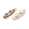 Alloy & Enamel Pendants ENAM-T021-49G-2