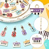 20Pcs 2 Styles Eco-Friendly Zinc Alloy Pendants ENAM-YW0008-29-2