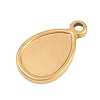 304 Stainless Steel Pendant Cabochon Settings STAS-D264-08B-G-2
