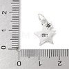 S925 Sterling Silver Pendant STER-H115-04A-S-3