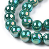 Electroplate Opaque Glass Beads Strands X-GLAA-T032-P8mm-AB12-3