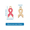 140Pcs 7 Colors Alloy Enamel Pendants ENAM-CD0001-13-6