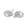 Natural Aquamarine Pendants KK-A173-04P-04-4