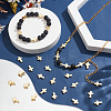 30Pcs Cross Brass Beads KK-ME0002-39-4