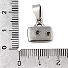 304 Stainless Steel Pendant Rhinestone Settings STAS-B167-10P-3