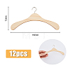 12Pcs Miniature Wood Doll Clothes Hangers DIY-FH0005-32A-2