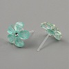 Resin Stud Earrings EJEW-WH0016-38C-02-2