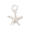 925 Sterling Silver Sea Animal Starfish Charms FIND-U013-16S-1