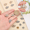 12Pcs 2 Colors Crystal Rhinestone Crown Lapel Pins JEWB-CA0001-37-3