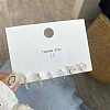 3 Pairs Anti-Tarnish Exquisite 925 Sterling Silver Stud Earrings Sets for Girls Women WG93702-29-1