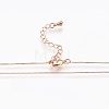 Brass Chain Necklaces NJEW-P222-05RG-2