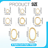 800Pcs 8 Styles 304 Stainless Steel Jump Rings STAS-WR0001-49-2
