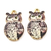Printed Alloy Pendants ENAM-D051-16G-07-2