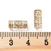 Metal Enlaced Transparent Acrylic Beads MACR-M045-06-3