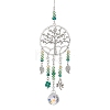 Alloy Tree of Life Pendant Decoration HJEW-TA00228-1