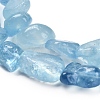 Natural Aquamarine Beads Strands G-P568-C13-01-4
