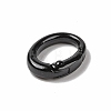 Spray Painted Alloy Spring Gate Rings AJEW-C035-01K-2