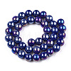 Electroplate Opaque Glass Beads Strands LS-GLAA-T032-P10mm-AB03-2