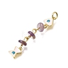 Ocean Natural Amethyst Chip Pendants GG-CBA3401-02G-03-2