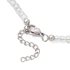 6Pcs 6 Styles Synthetic Turquoise Sea Turtle with Glass Seed Beaded Necklace Sets for Women NJEW-JN05931-5