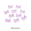 Electroplated Bowknot Resin Cabochons MRMJ-R128-16E-2