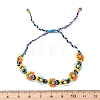 Flower Glass Seed Beaded Braided Bead Bracelets for Women Frineds BJEW-F493-10C-5