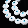 Handmade Evil Eye Lampwork Beads Strands LAMP-N029-009F-3