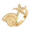 304 Stainless Steel Open Cuff Rings for Women RJEW-A049-06G-1