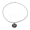 Non-Tarnish 201 Stainless Steel Pendant Necklaces NJEW-B095-02-2