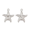 304 Stainless Steel with Crystal Rhinestone Pendants RB-CBABFDA-11C-P-1