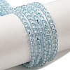 Natural Blue Topaz Beads Strands X-G-B090-A28-03-1